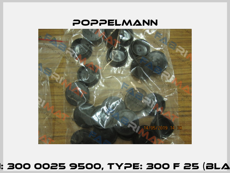 P/N: 300 0025 9500, Type: 300 F 25 (black) Poppelmann
