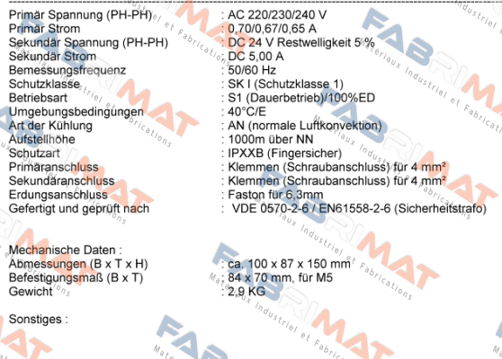 GGT Sonder m.Kondens Michael Riedel Transformatorenbau