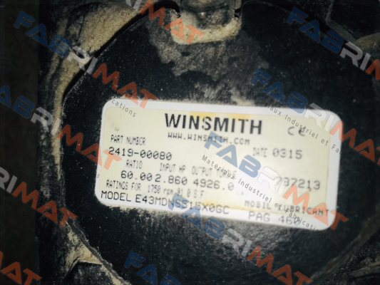 E43MDNS515X0GC Winsmith