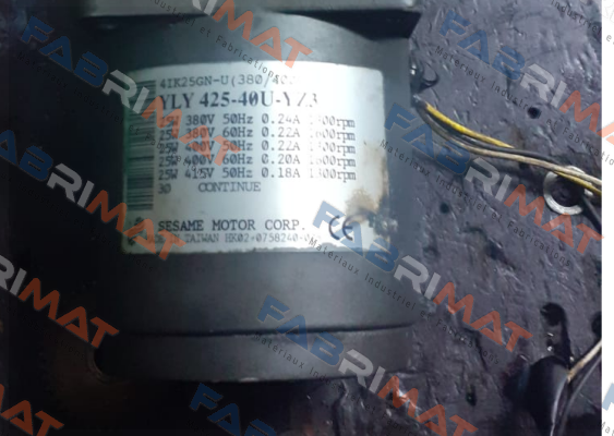YLY 425-40U-Y/3 Sesame Motor