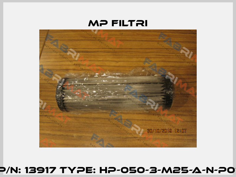 P/N: 13917 Type: HP-050-3-M25-A-N-P01 MP Filtri