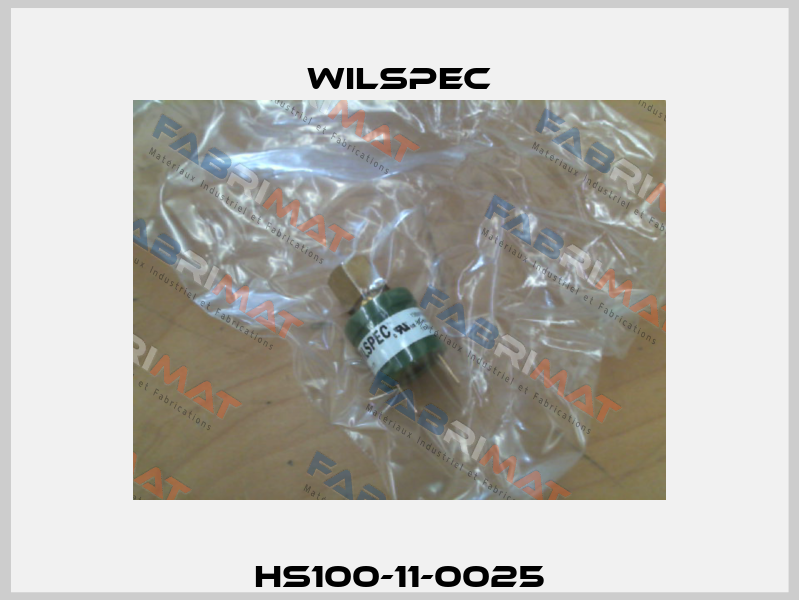 HS100-11-0025 Wilspec