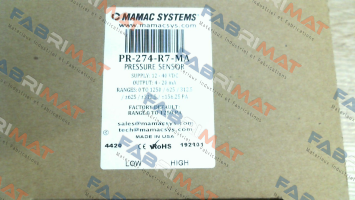 PR-274-R7-MA Mamac Systems