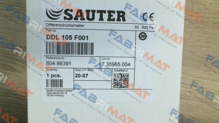 DDL105F001 Sauter