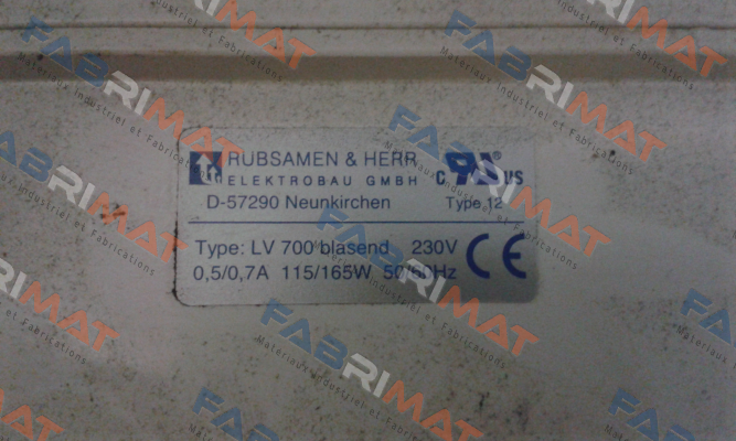 LV 700 230V АС Rübsamen & Herr