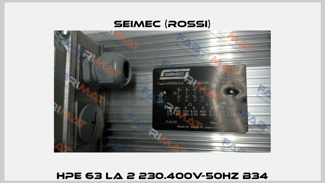 HPE 63 LA 2 230.400V-50HZ B34 Seimec (Rossi)