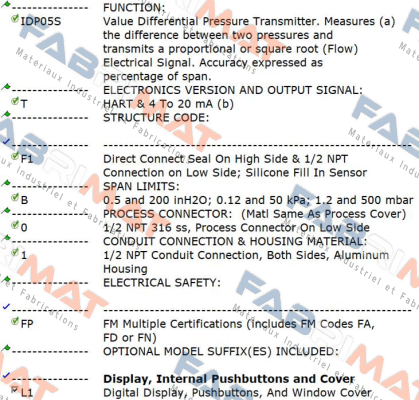 IDP05S-TF1B01FP-L1 / DS-F2A3AAAAZZ4Z / DC-BB000A Foxboro