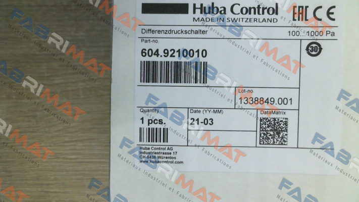 604.9210010 Huba Control