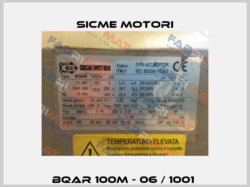 BQAr 100M - 06 / 1001  Sicme Motori