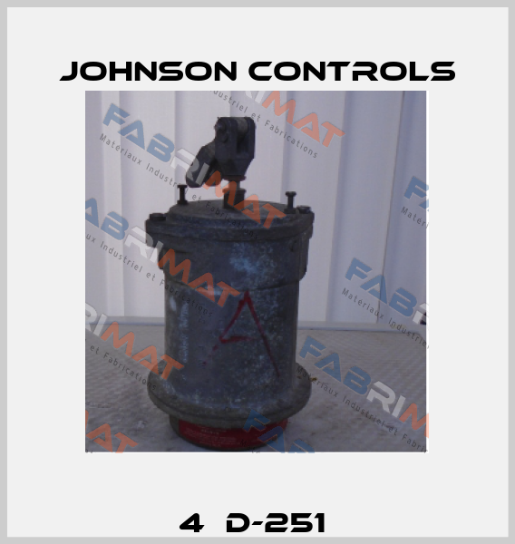 4  D-251  Johnson Controls