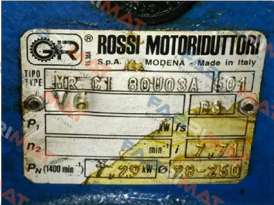 MR CI 80 UO3A - 28x250 - 7,71 Rossi