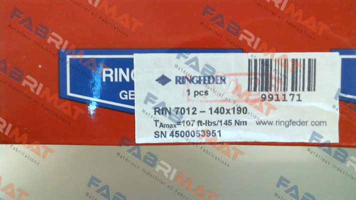 RFN7012 140X190 Ringfeder