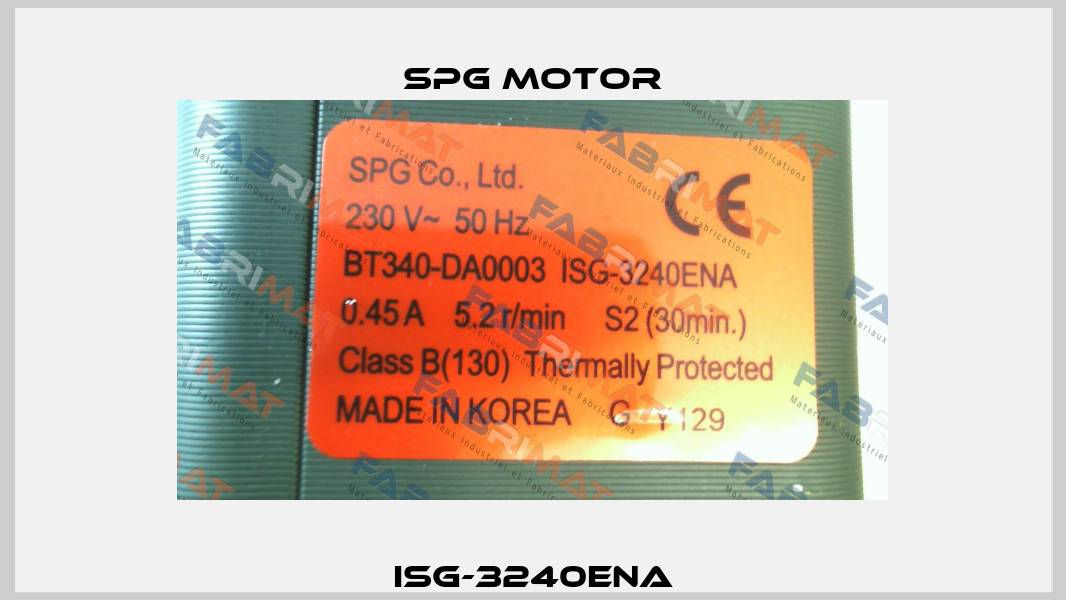 ISG-3240ENA Spg Motor