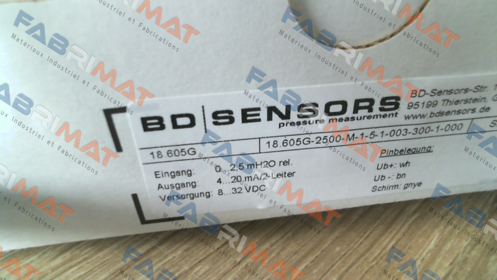 18.605G-2500-M-1-5-1-003-300-1-000 Bd Sensors