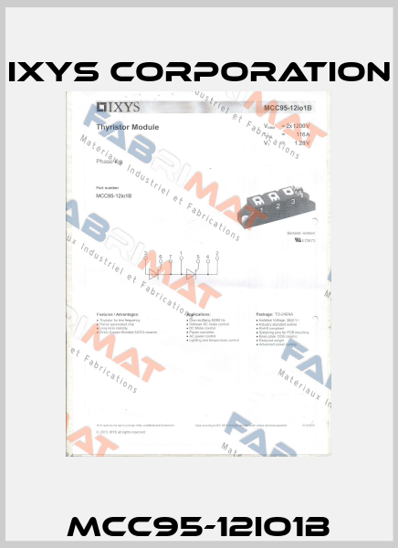 MCC95-12IO1B Ixys Corporation