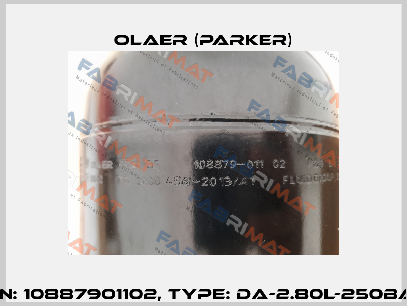 P/N: 10887901102, Type: DA-2.80L-250BAR Olaer (Parker)