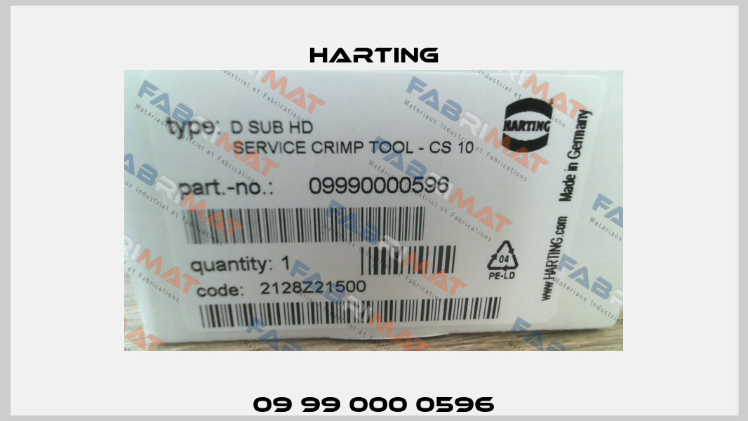 09 99 000 0596 Harting