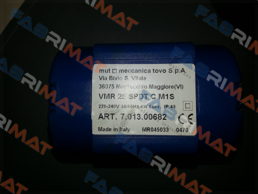 VMR 25 SPDT C M1S, art. 7.013.00682 Mut Meccanica Tovo SpA