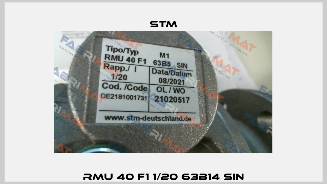 RMU 40 F1 1/20 63B14 SIN Stm