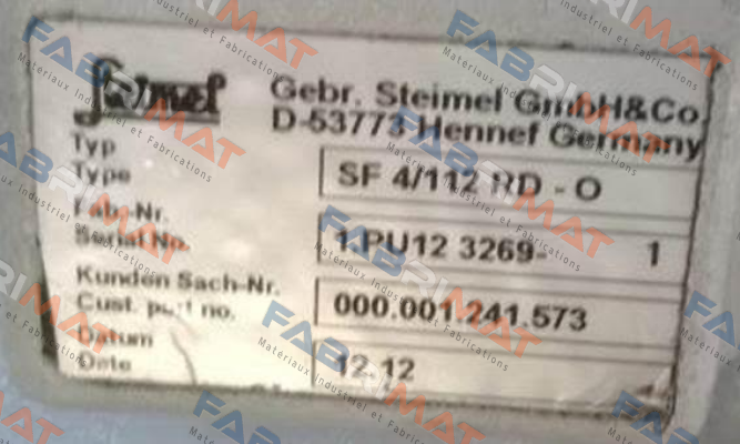 SF 4/112 RD-O Steimel