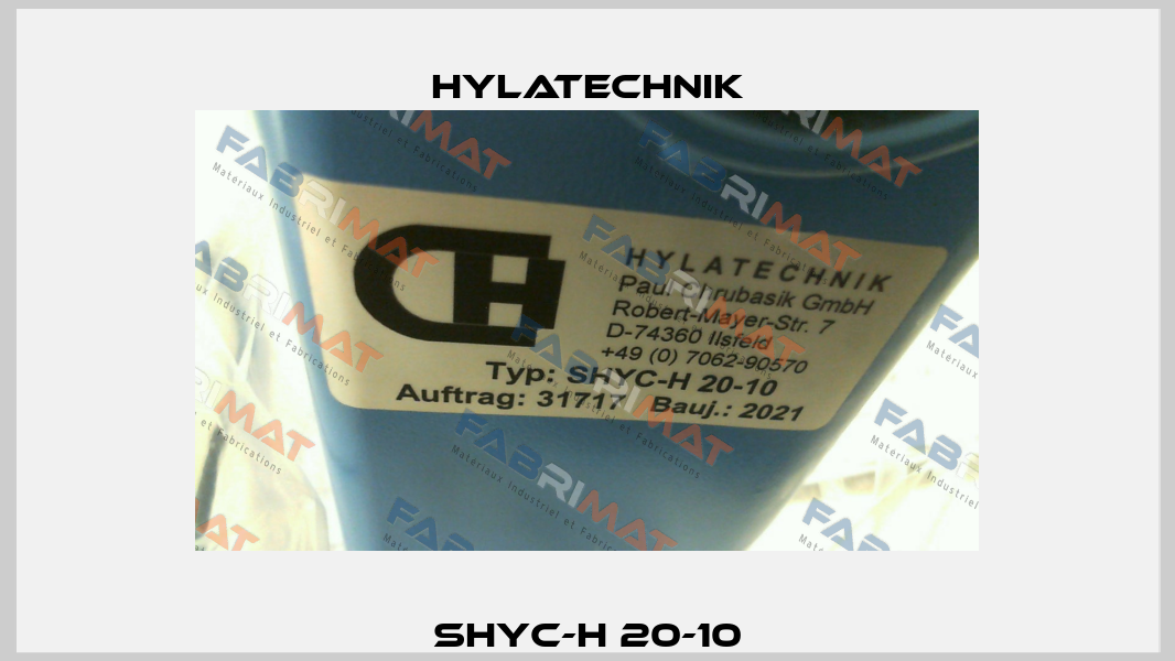 SHYC-H 20-10 Hylatechnik