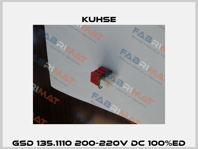 GSd 135.1110 200-220V DC 100%ED Kuhse