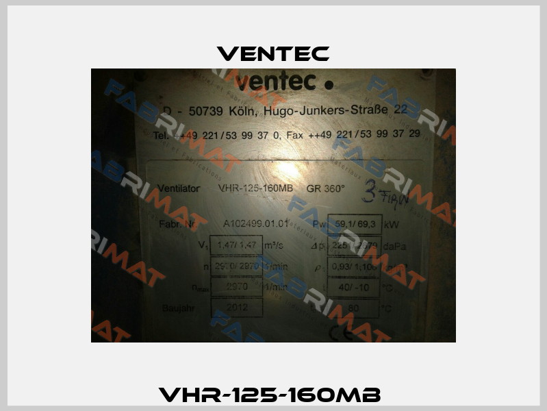 VHR-125-160MB  Ventec