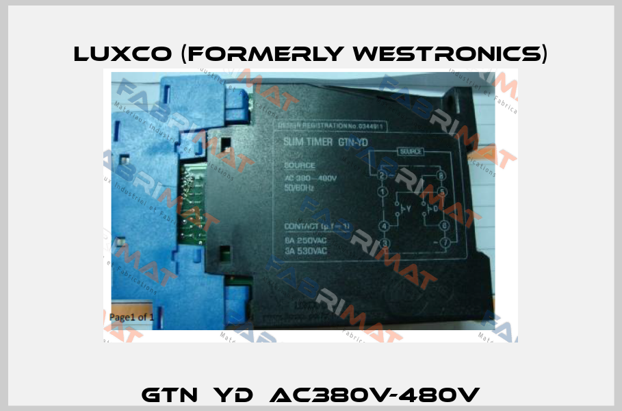 GTN  YD  AC380V-480V Luxco (formerly Westronics)