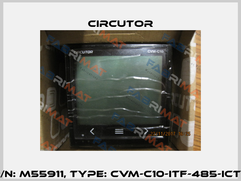 P/N: M55911, Type: CVM-C10-ITF-485-ICT2 Circutor