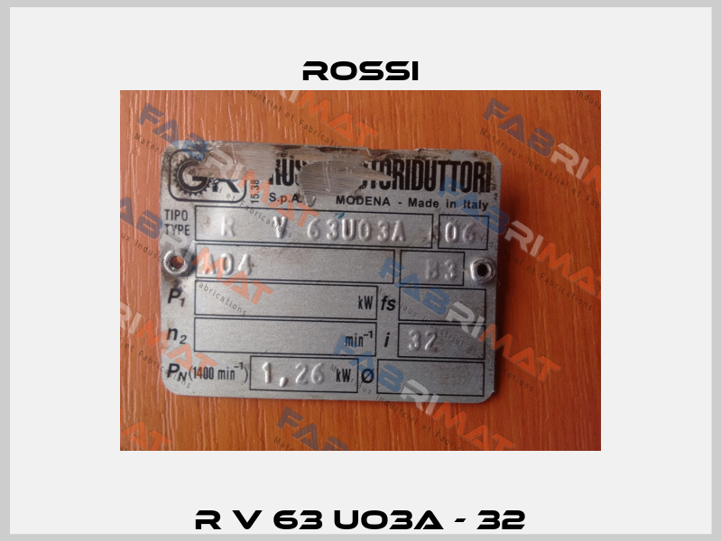 R V 63 UO3A - 32 Rossi