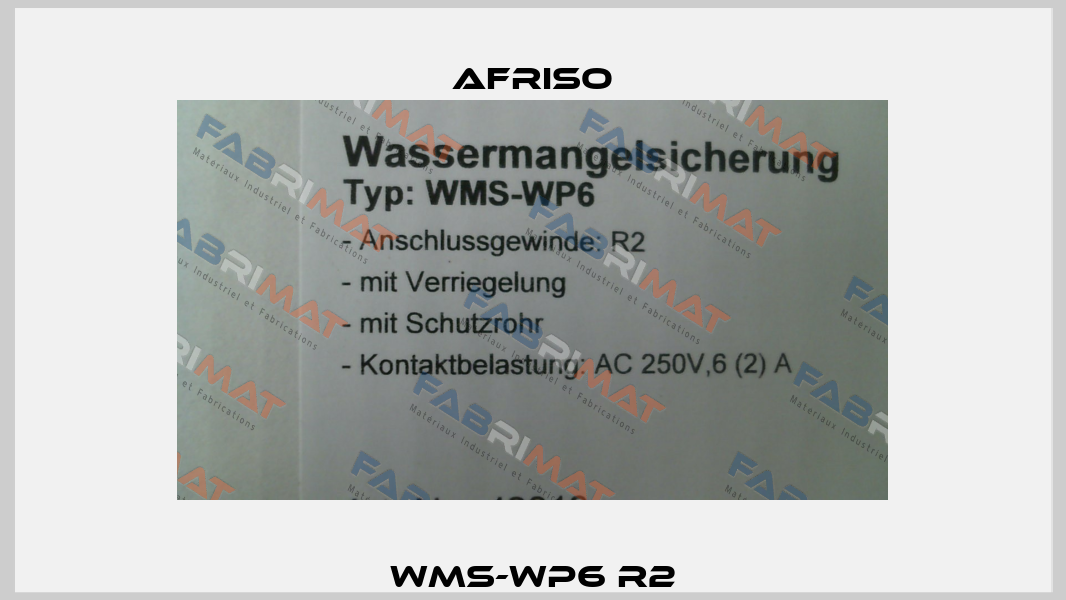 WMS-WP6 R2 Afriso