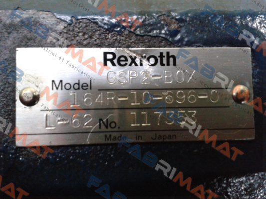 GSP2-BOX 164R-10-696-0 L-62 OEM/customized  Rexroth