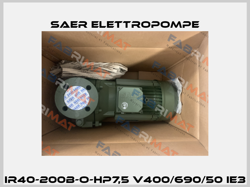 IR40-200B-O-HP7,5 V400/690/50 IE3 Saer Elettropompe