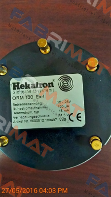 ORM 130 Ex-I  REPLACED BY SLR-E-IS EX-I (Hochiki) Hekatron