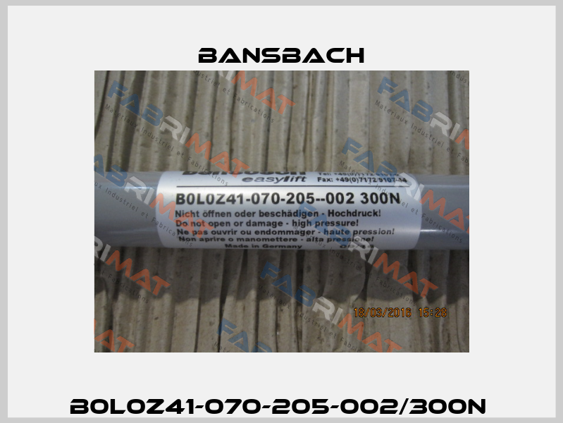 B0L0Z41-070-205-002/300N  Bansbach