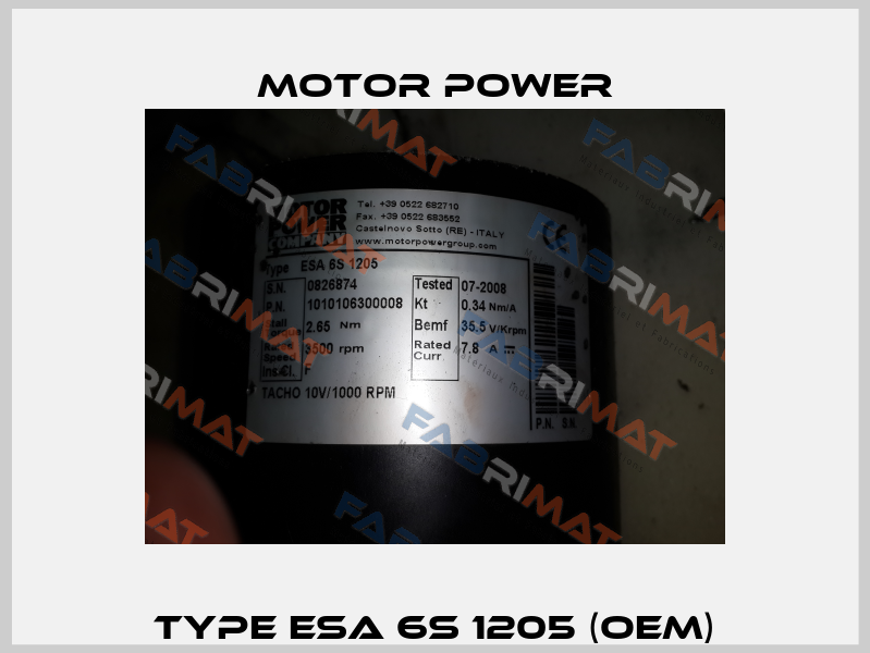 TYPE ESA 6S 1205 (OEM) Motor Power