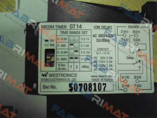 GT 14 - obsolete, replaced by GTN-H2  Luxco (formerly Westronics)