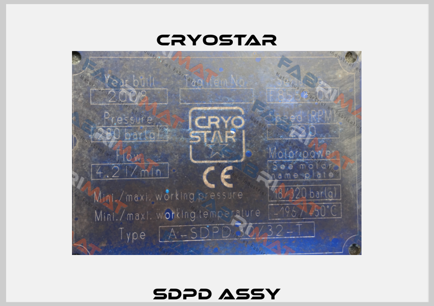 SDPD Assy CryoStar