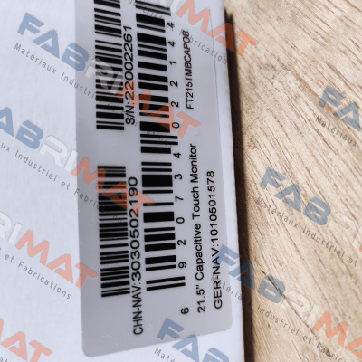 P/N:1010501578  Type:FT215TMBCAPOB Faytech