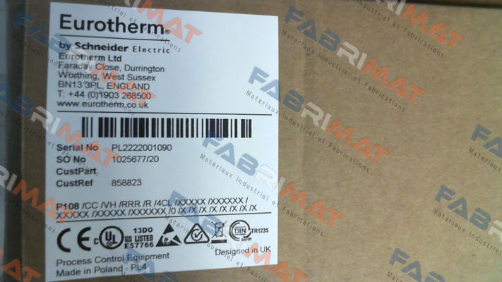 P108 /CC/VH/RRC/R/4CL Eurotherm