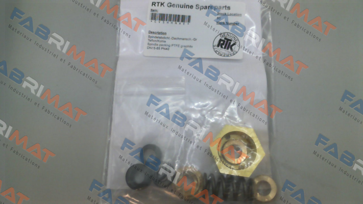 Gasket kit for MV 5291-P (17092402/010) RTK Regeltechnik