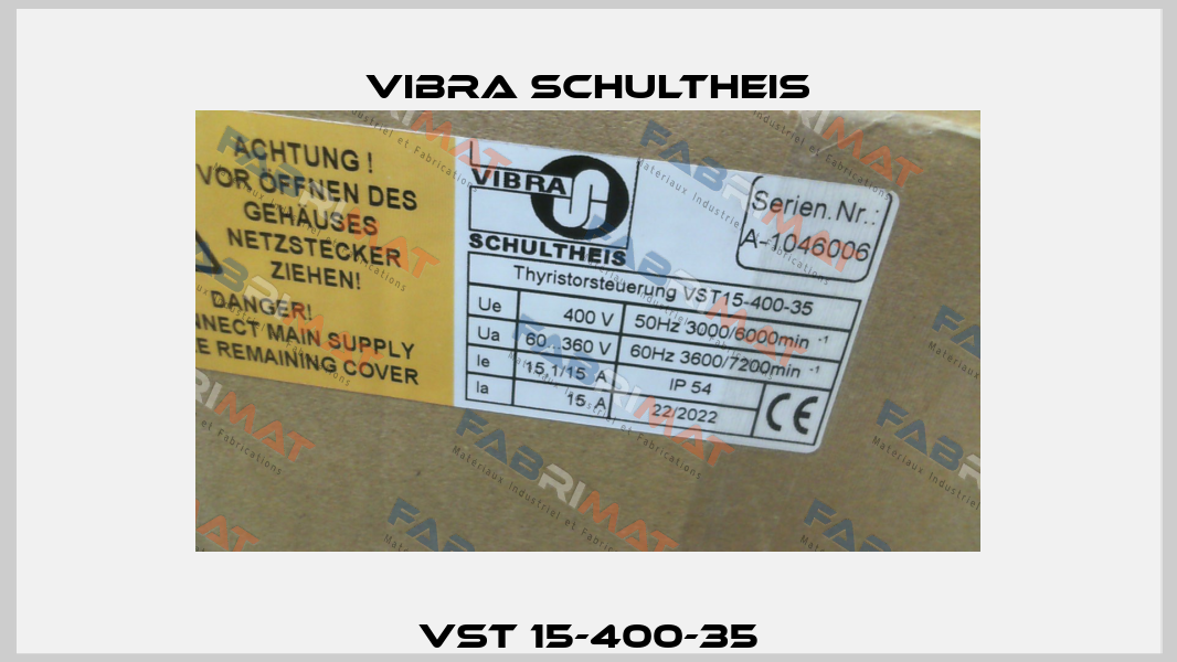 VST 15-400-35 Vibra Schultheis