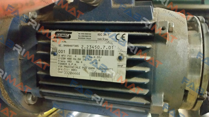 HBV 71C 4 230.400-50 B5 Seimec (Rossi)