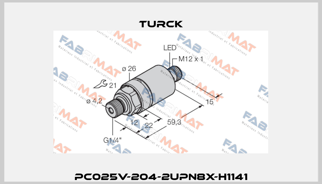 PC025V-204-2UPN8X-H1141 Turck