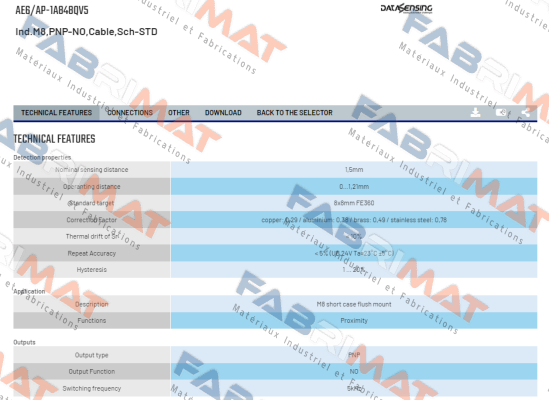 AE6/AP-1A848QV5 Micro Detectors / Diell (now Datasensing)