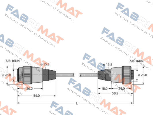 RSV-RKV-FBY49OG-60M/5D Turck