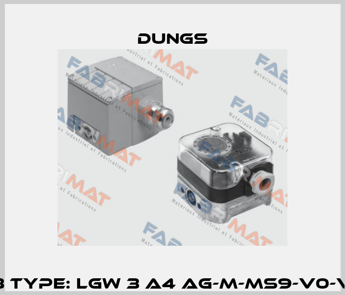 P/N: 272338 Type: LGW 3 A4 Ag-M-MS9-V0-VS3 stse 1P Dungs