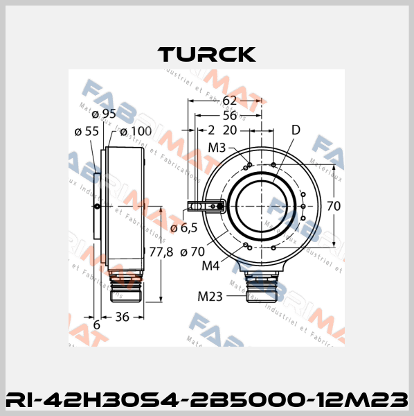 RI-42H30S4-2B5000-12M23 Turck