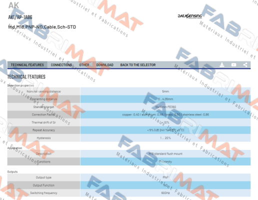 AK1/AP-1A86 Micro Detectors / Diell (now Datasensing)
