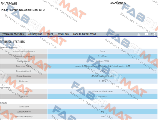 AM1/AP-1A86 Micro Detectors / Diell